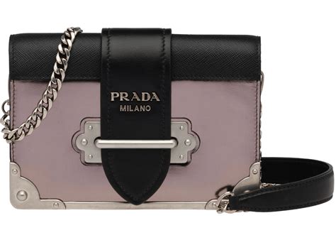 prada cahier metallic chain light pink|prada clothing line.